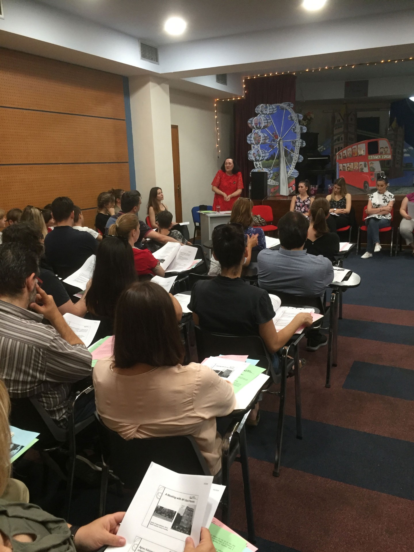 AP class meeting with parents