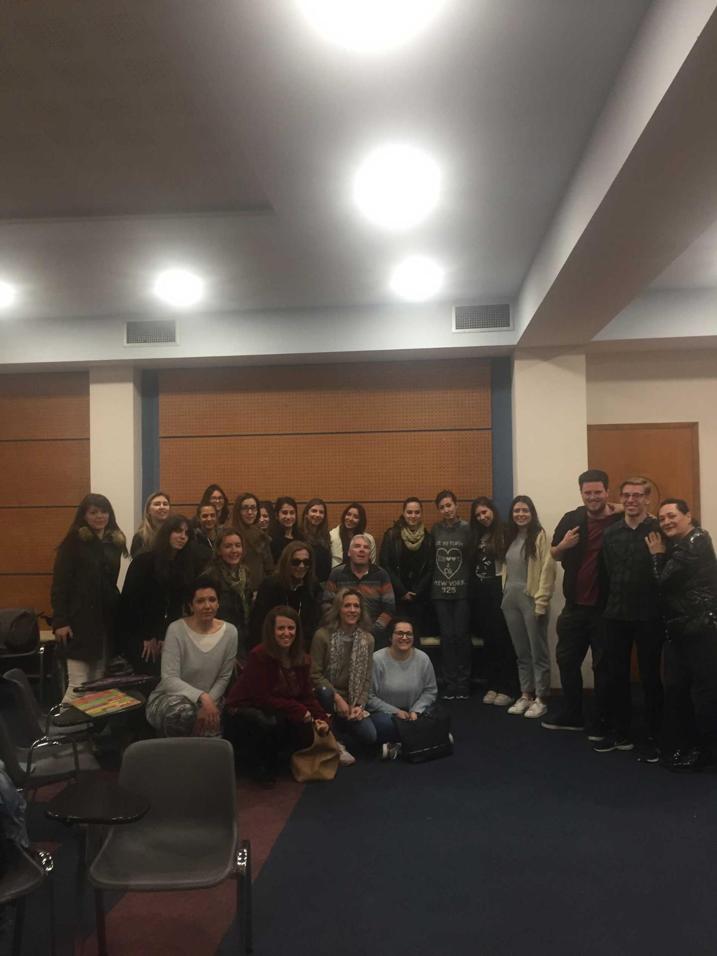 Teachers and students of Agnes Katsianos School at a joint event